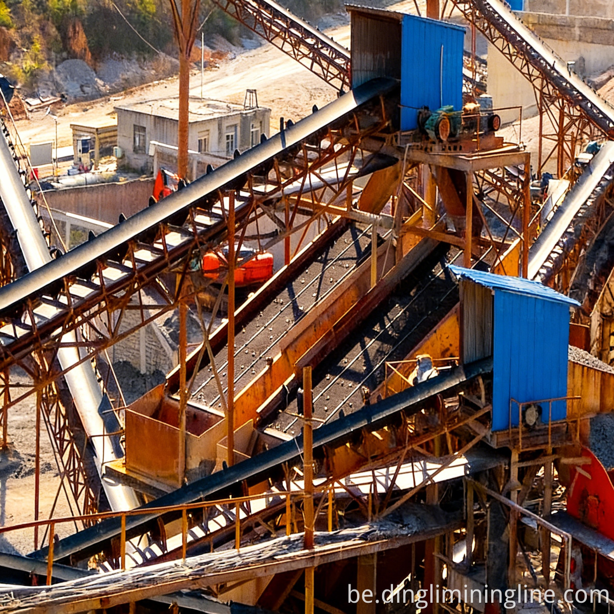 2000 TPH Стацыянарны вялікі жвіровы завод 2000 TPH Fixed Large Gravel Plant